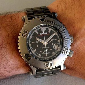 Men's Titanium Sub Chrono 200MDiving Sub Zero Chronograph 46mm